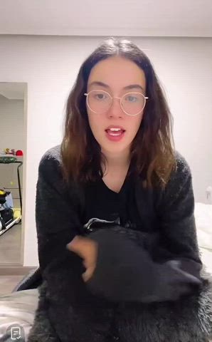 accidental boobs nipslip tiktok gif