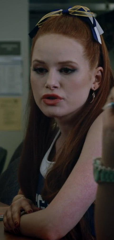 celebrity cheerleader female madelaine petsch gif