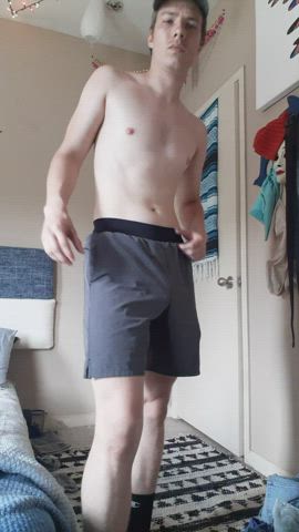 flaccid post gym cock