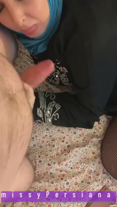 Arab Big Tits Blowjob Hijab Muslim gif