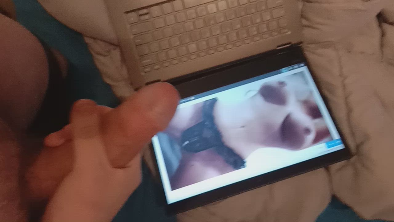 Big Tits Cumshot Tribute gif