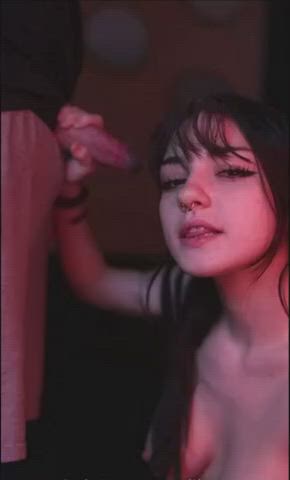 amateur blowjob boobs cam camgirl teen tits gif