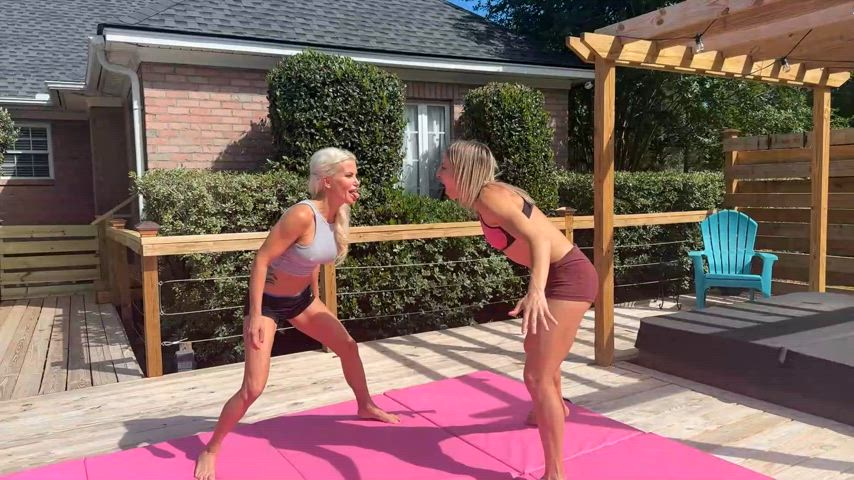 New in Wedgie Girls Extreme - Lora vs Tatiana Topless Extreme Wedgie Wrestling -