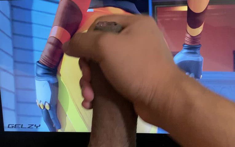 3d big ass jerk off male masturbation overwatch tribute gif