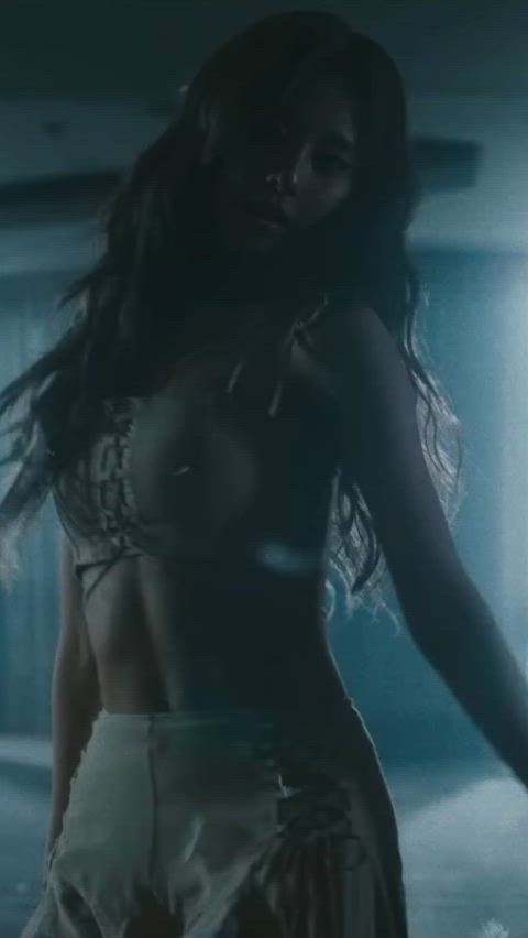 abs armpits asian bouncing tits dancing long hair natural tits taiwanese kpop gif