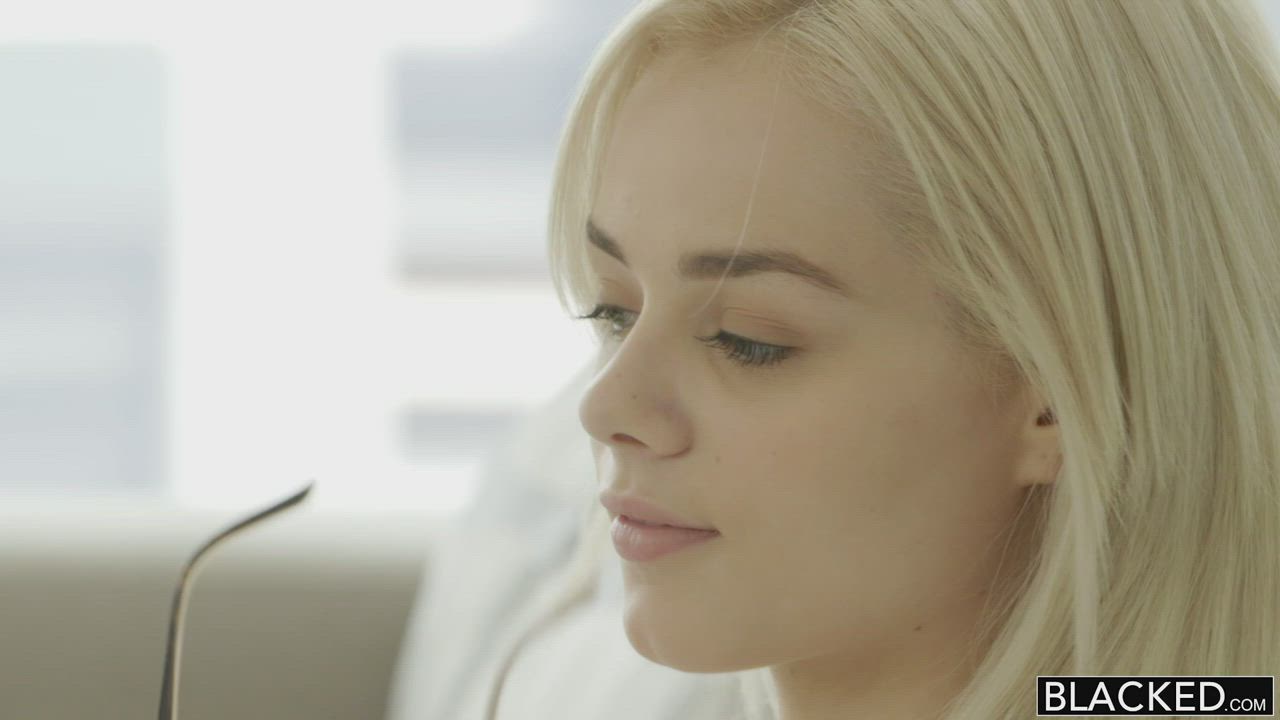 Elsa Jean - Blonde Freshman Fucks a Huge Black Cock