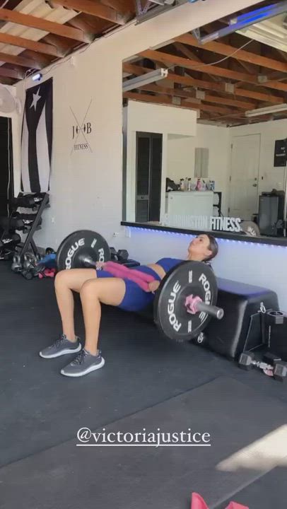 Spandex Victoria Justice Workout gif