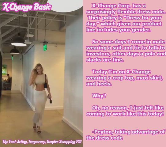 beautiful big tits blonde clothing heels pretty skirt walking xchange x-change gif