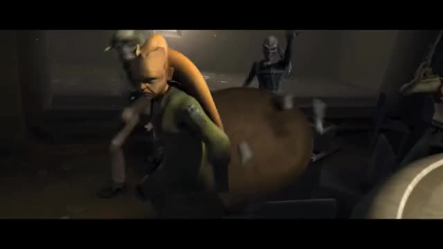 Star Wars The Clone Wars -- Chairman Papanoida Family VS Bounty Hunters [720p]