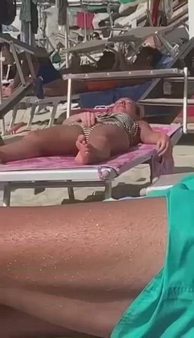 Amateur Beach Masturbating Public gif