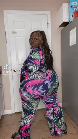 bbw booty ebony twerking gif