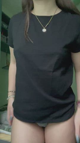 small tits tease teasing teen tits gif
