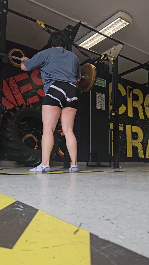 Just a Sissy doing her squats #PAWG