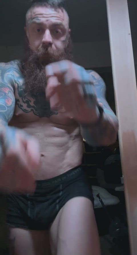 abs muscles nsfw solo tattoo gif