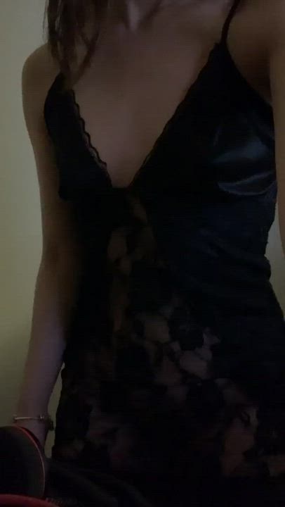 Asian Lingerie Tease gif
