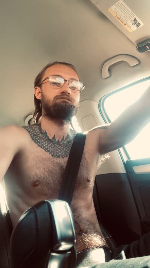 beard hairy chest model nipples non-nude pornstar selfie solo tattoo voyeur gif