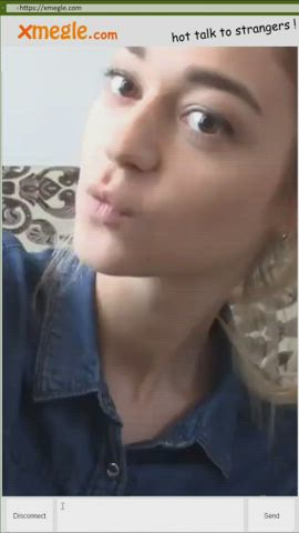 Blonde Boobs Camgirl NSFW Natural Tits Nude Teen Webcam gif