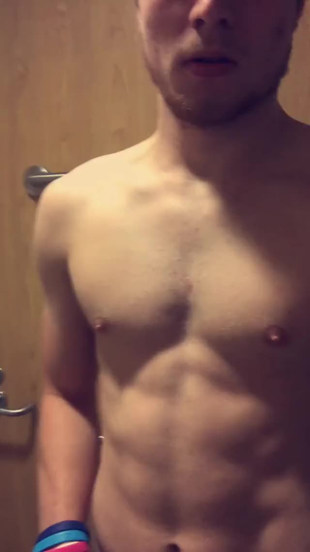 Bathroom Cock Outline Tease