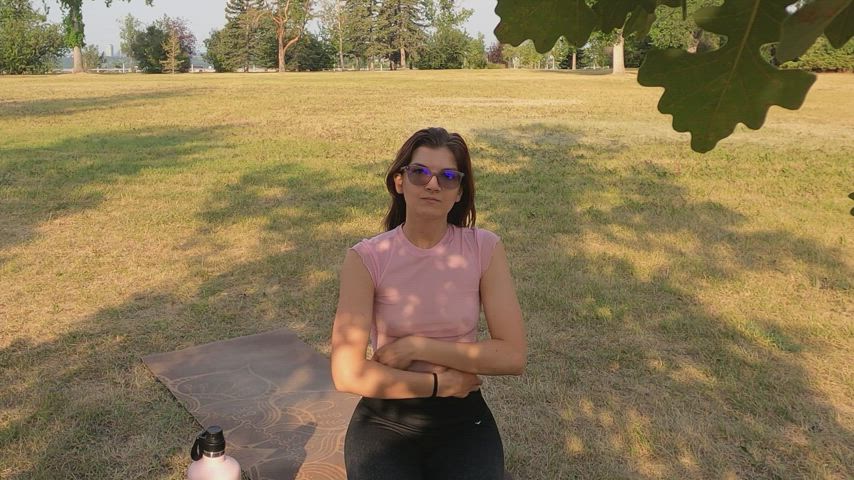Changing in the park