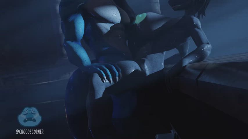 animation big dick big tits breeding deep penetration furry sex standing missionary