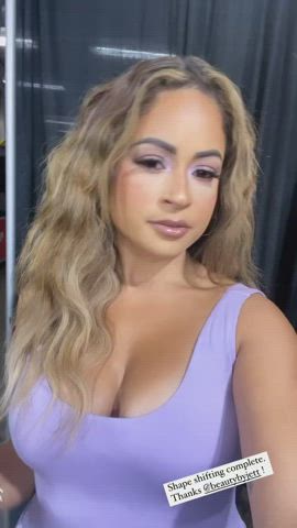 big tits brunette busty gif