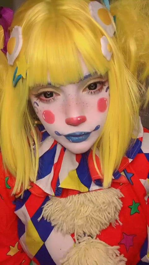 clown girl cute thick gif