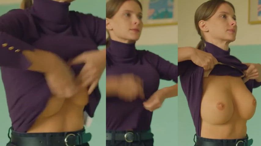 celebrity flashing russian gif