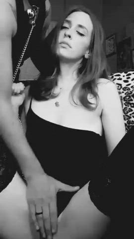Femdom Gamer Girl Leash Pussy Sexy Gaming Couple Slapping Tease Teasing Wet Pussy