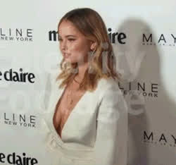 big tits boobs celebrity debby ryan flashing saggy tits star gif