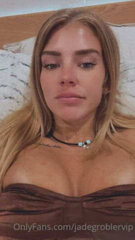 Blonde Blue Eyes Boobs gif