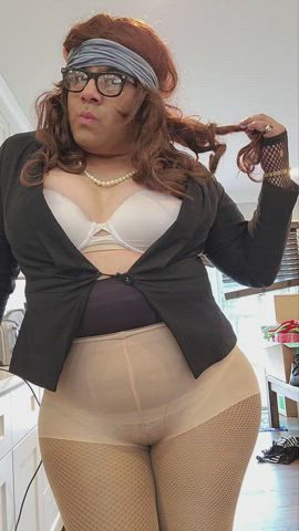 big ass big dick big tits brunette milf nylons pawg trans gif