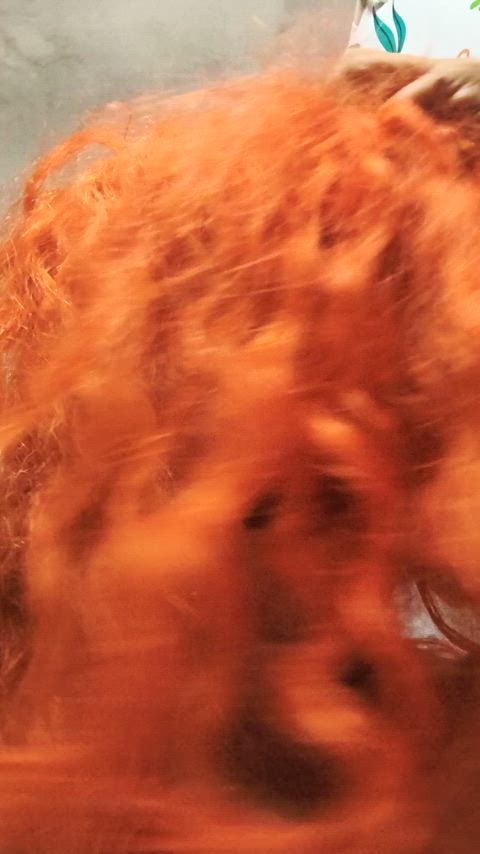 curly hair hair long hair red hair gif