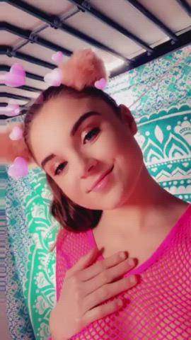 18 Years Old Barely Legal Brunette Cute Innocent Pretty Small Tits Teasing Teen gif