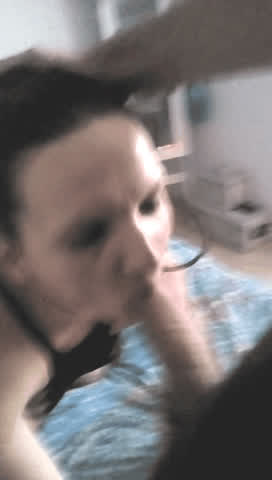 Amateur Blowjob Brunette Domination French Nympho POV Slave White Girl gif