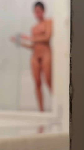 ass big ass brunette hidden cam hidden camera homemade hotwife shower wife wifey