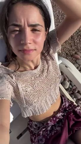 cute see through clothing teen tits gif