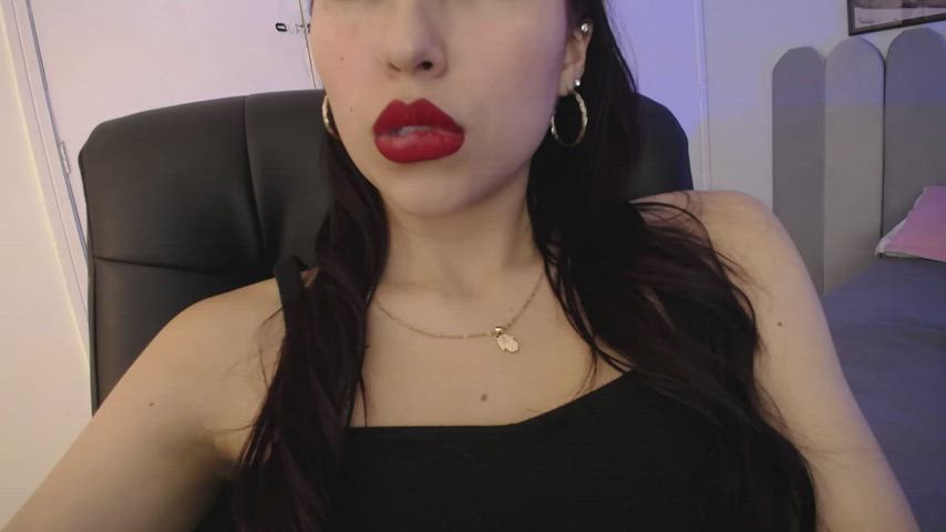 goddess lips lipstick lipstick fetish mistress sensual tongue fetish worship gif