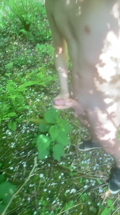 cum femboy outdoor gif
