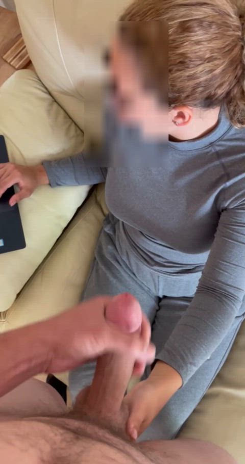 I just wanted to do stuff on the computer, but he had other ideas!