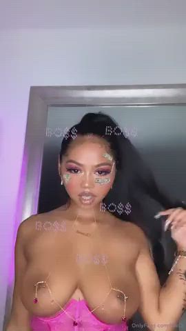 Big Tits Boobs Bouncing Tits Ebony Huge Tits Nipple Piercing OnlyFans Tattoo Tits