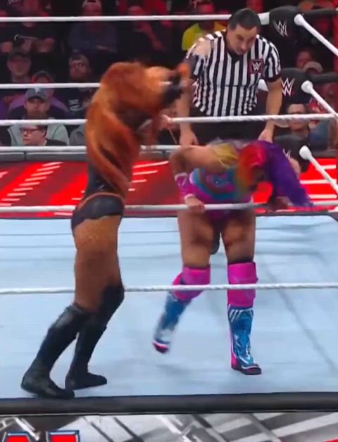 booty milf wrestling gif