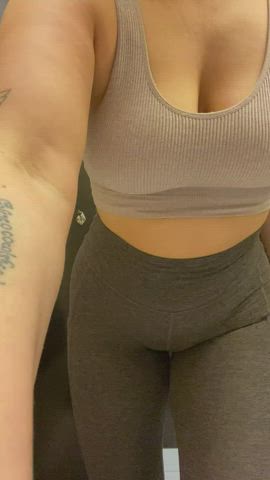 Showing off my body at the gym :)