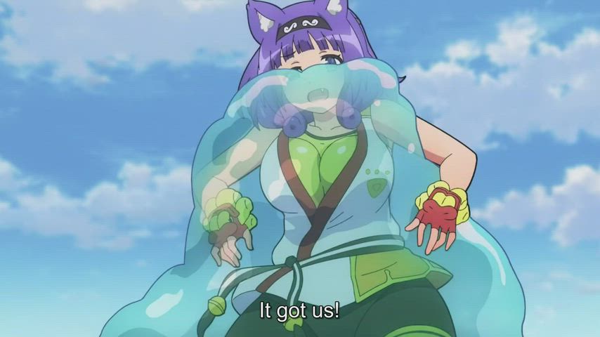 animation anime boobs hentai masturbating teen tentacles tits titty drop gif