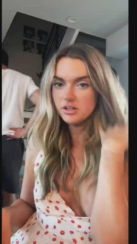 Party Blonde Slips Again