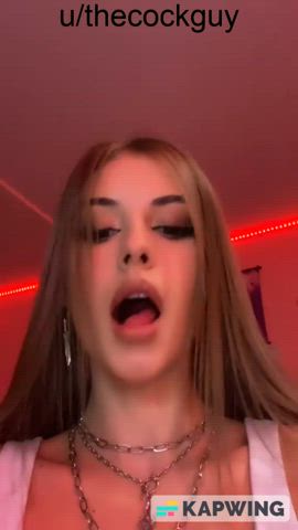bbc babe babecock celebrity cumshot jerk off tiktok gif