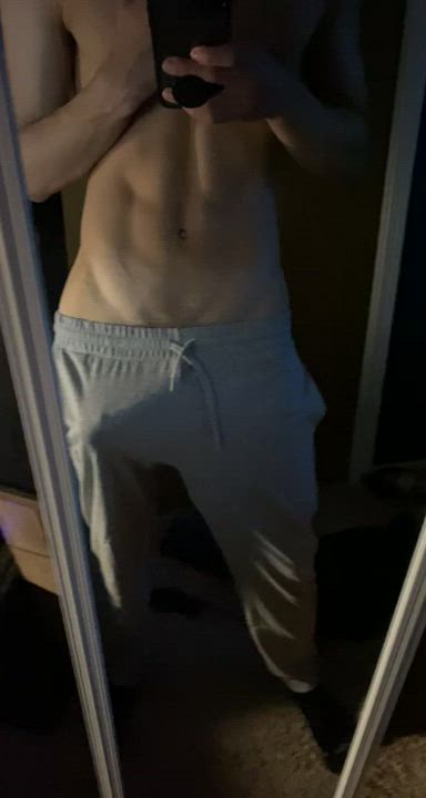 Do you like my sweatpants better on or off 😈