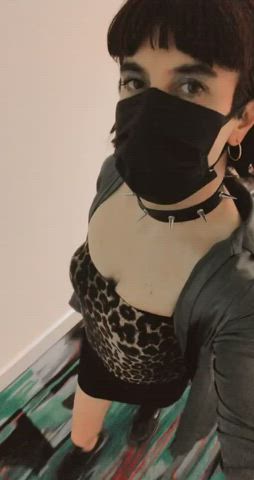 Tits Trans Eye Contact Green Eyes Legs gif