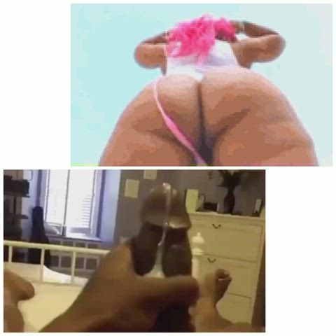 BBC BBW BabeCock Big Ass Big Dick Cock Cock Milking Cum Ebony gif