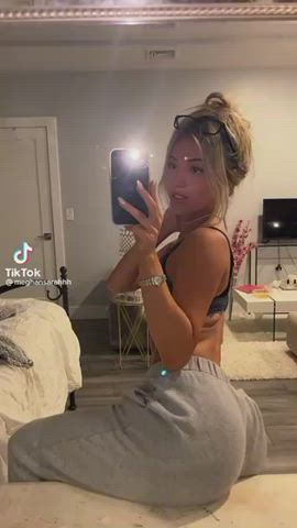 blonde bra glasses gif