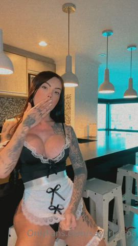 big dick big tits brazilian cumshot latina masturbating onlyfans t-girl trans gif